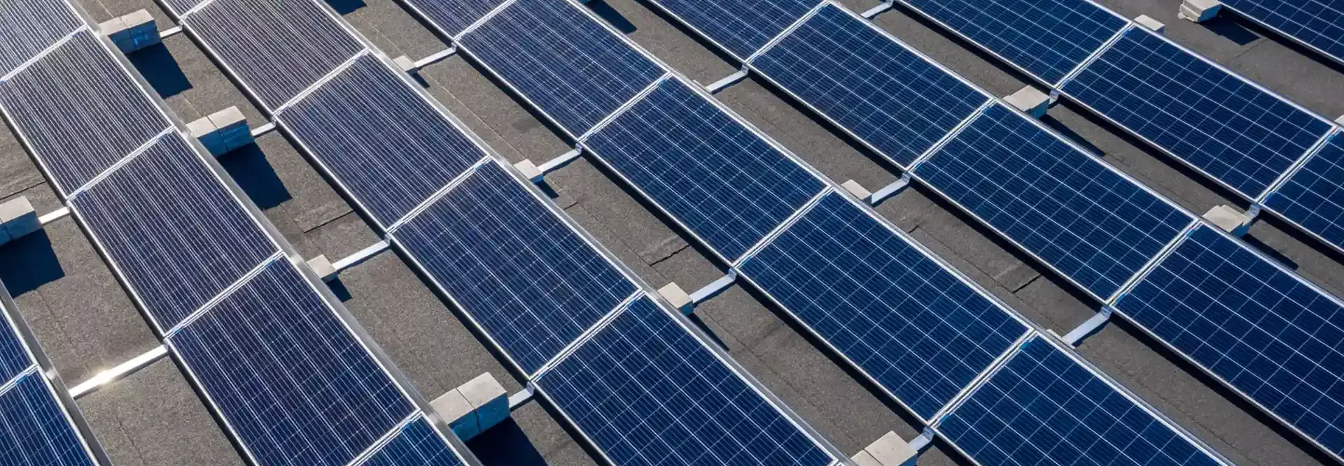 Immagine di un impianto fotovoltaico installato sulla copertura di un’azienda